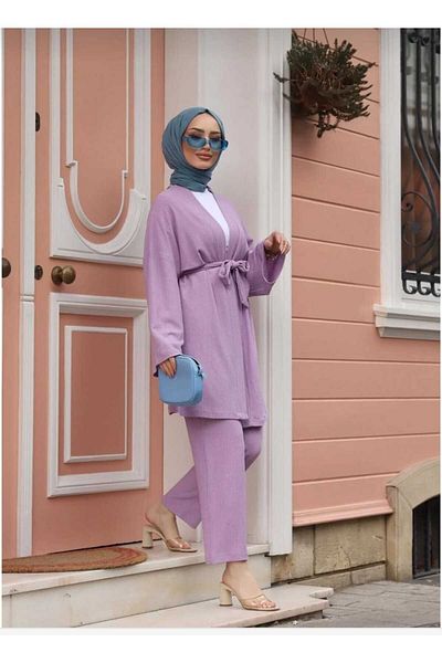 Markleydi Belted Kimona Set