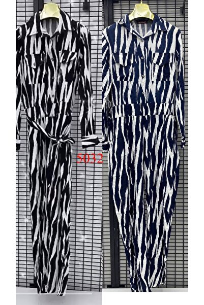 Mintaş Jumpsuit with Viscose Print