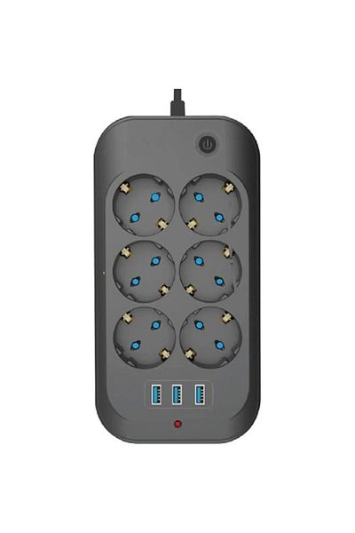 MATECHNO 6'Li Thermal Current Protected Socket 3X USB Input