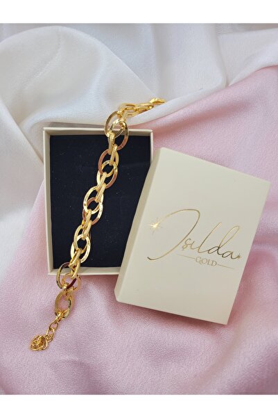 IŞILDAGOLD 22 AYAR ALTIN KAPLAMA HALLOW BİLEKLİK