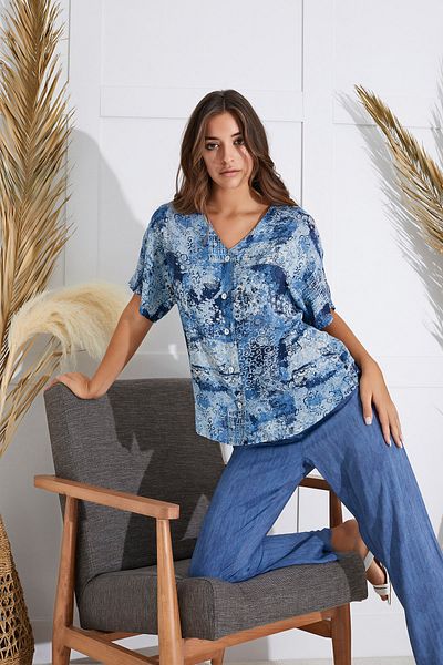 Sevim 15552 BUTTONED PAJAMAS SET
