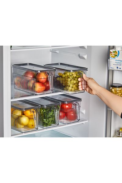 Open Home Concept 2-Piece Closet Organizer with Lid - Organizer with Strainer
