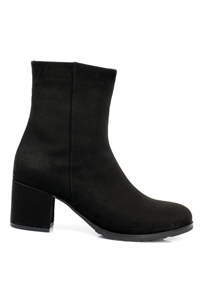 Capone Outfitters Damenstiefel mit spitzem Zehenbereich und seitlichem Reißverschluss und mittelhohem Absatz