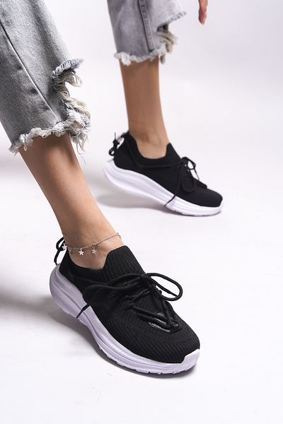 Riccon Wafserin Women's Sneakers00125191 Black and White