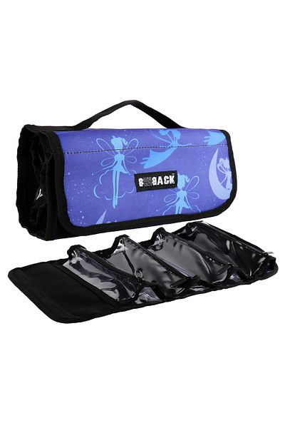 BBACK Trusa Multi Pen 4 Secțiuni Transparente Cu Fermoar Roll Case Peri