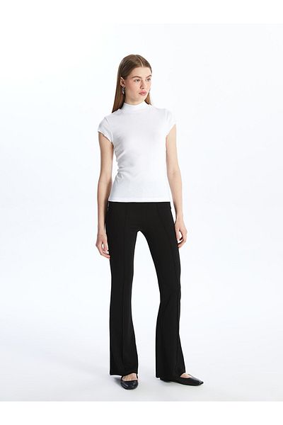 LC Waikiki Pantaloni de damă cu talie elastică cu picior spaniol
