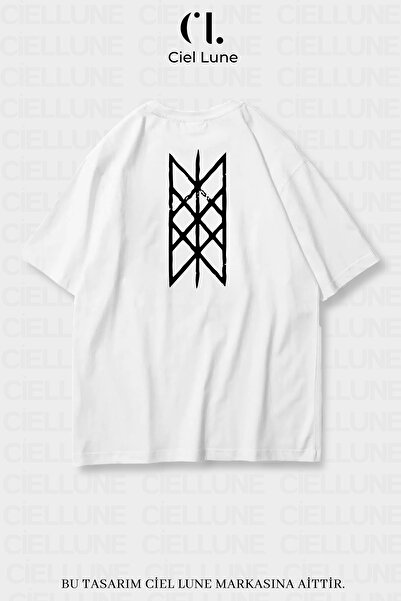 NEVERMIND Μπλουζάκι Wyrd Printed Unisex Oversize - Γυναικεία και Ανδρικά