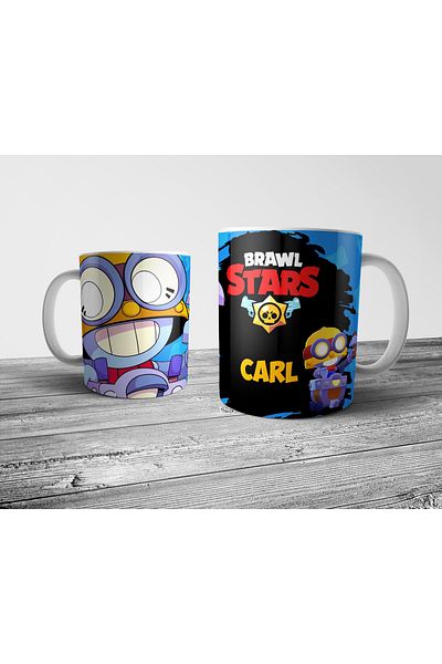 Pixxa Brawl Stars Carl Mug