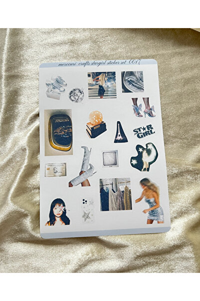 merccuri crafts ملصق ستارجيرل - الأول العجين (1 صفحة - 17 قطعة) ملصقات في جما...