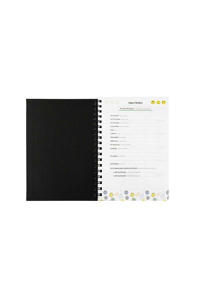 SEYFİKİRTASİYE 17x24 CM 100 SHEETS PLANNER NOTEBOOK STICKER MONATARY WEEKLY YEARY FOOD PLANNER HARD COVER WIRE