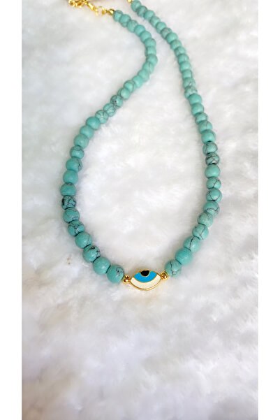 Takkı by Handan Turkuaz taşı tasarım kolye