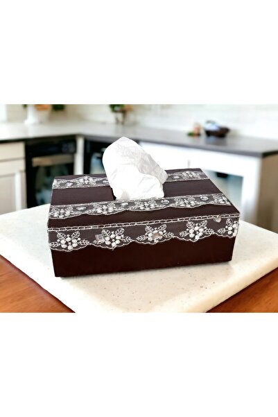 Fun Life El Yapımı Ahşap Mendil Kutusu