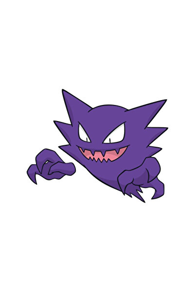 HMNL 10 x 8 cm Haunter Pokemon Sticker Motor Araba Kask Laptop Sticker