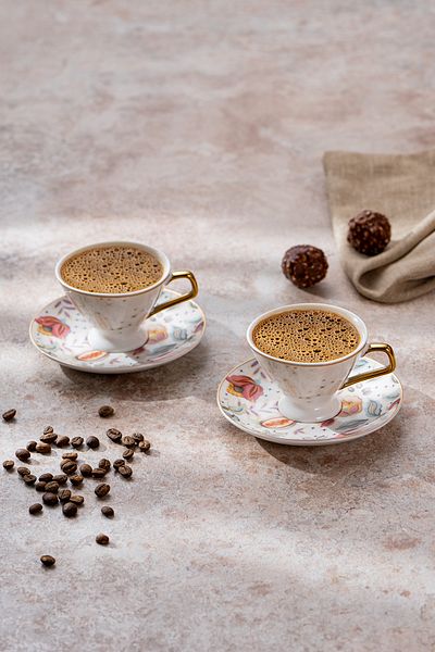 Emsan Granada New Bone Coffee Cup Set for 2 People 80 ml