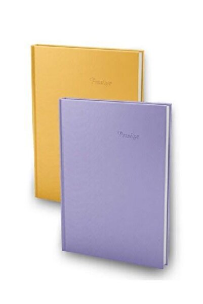 elma Sert Kapak Defter Prestige Defter Ciltli 17x24 100 Yp Çizgili