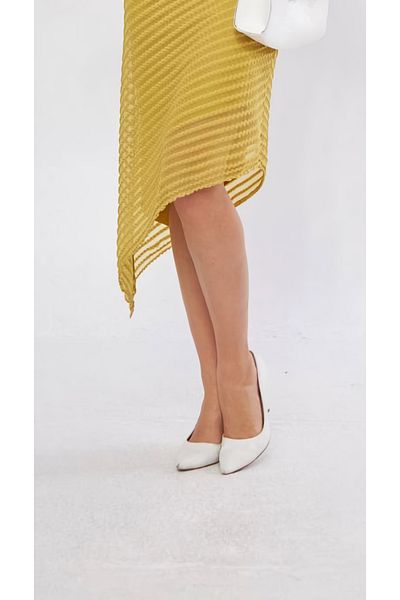 NARKISS Rochie încrucișată, căptușită cu un singur umăr, verde ulei