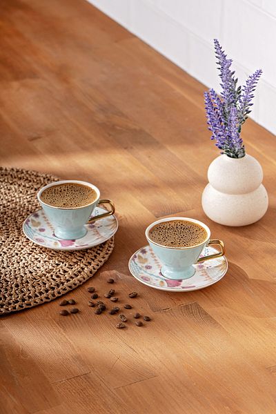 Emsan Sally 2-Person New Bone Coffee Cup Set 80 ml