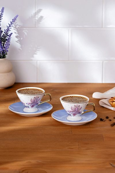 Emsan Arsen 2-Person Bone Coffee Cup Set - 80 ml
