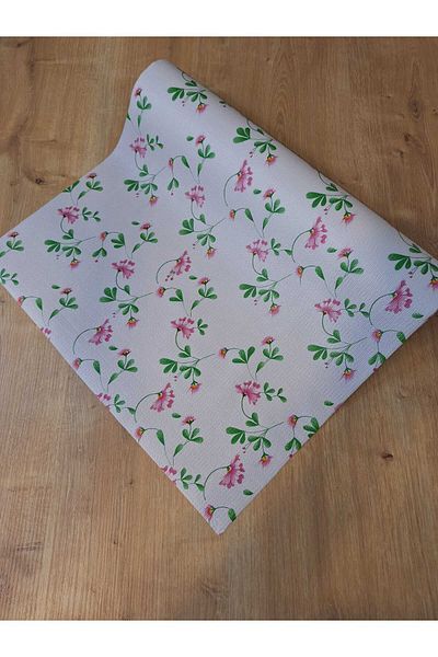 Başak Ev Tekstili 50cm x 500cm Αντιολισθητικό κάλυμμα ραφιού με μοτίβο ροζ λουλουδιών