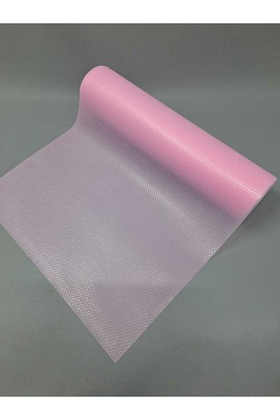 Başak Ev Tekstili 45cm x 500cm Αντιολισθητικό ροζ κάλυμμα ραφιού - Σετ ντουλάπι και κάλυμμα