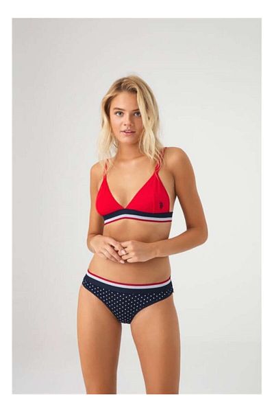 U.S. Polo Assn. Red Bustier and Slip Set - Us Polo Assn Women's-66253