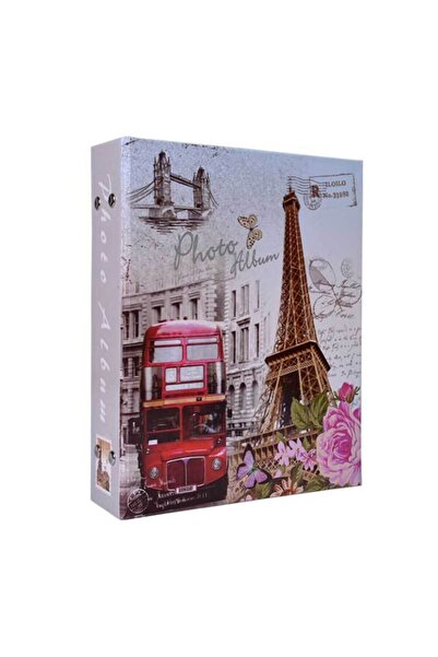 Nobbystar 200'lük Renkli Desenli 10x15 Promosyon Fotoğraf Albümü Eyfel Kulesi