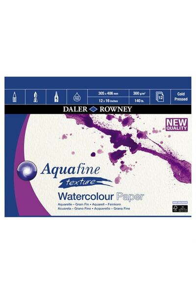 Daler Rowney Aquafine Pads Texture 12 Yaprak 300 gr 40,6x30,5
