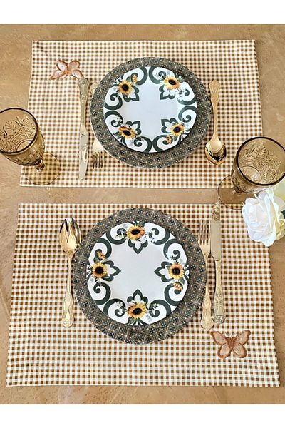Ezem Американски сервиз за кафе Gingham, 2 броя