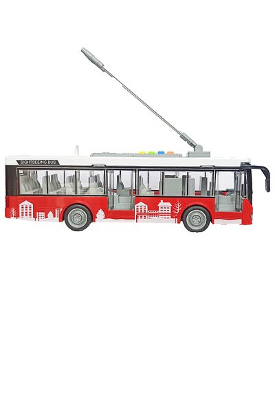 PopŞeker Trolleybus City Bus with Sound, Light and Opening Doors