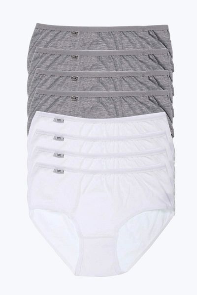 Tutku Chiloți din Lycra Bato, alb, gri, pachet de 8