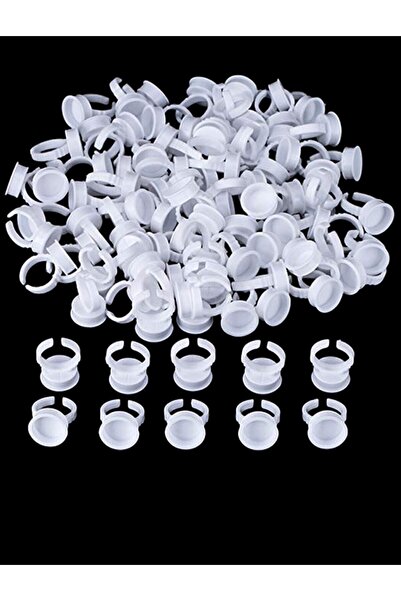 İthalSepeti 1 Paket - 50 Adet Microblading Kalıcı Makyaj Boya Koym Potu Yüzük