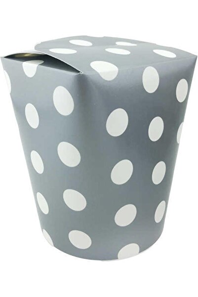 Acar Süs صندوق الذرة غطاء بيضاوي منقط 10x13 سم فضي P8-62 Ar4908g