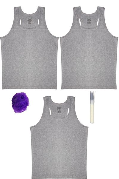 Tutku Ribana (lycra) Sportsman Rambo Grey ανδρικό εσώρουχο *Σετ 3 + Άρωμα στυλό + Πανί