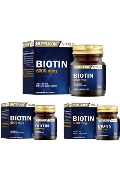 Nutraxin Biotin 5000Mcg- 30 Tablets