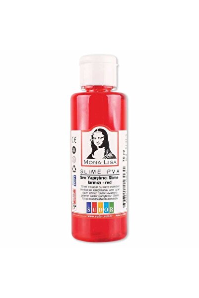 Monalisa Sıvı Yapıştırıcı Slime Jeli Fosforlu Kırmızı 70 Ml