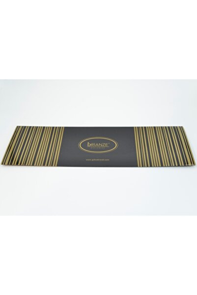 Brianze Χρυσό μοτίβο λουλουδιών Navy Blue μαντήλι γραβάτα Mkch-1