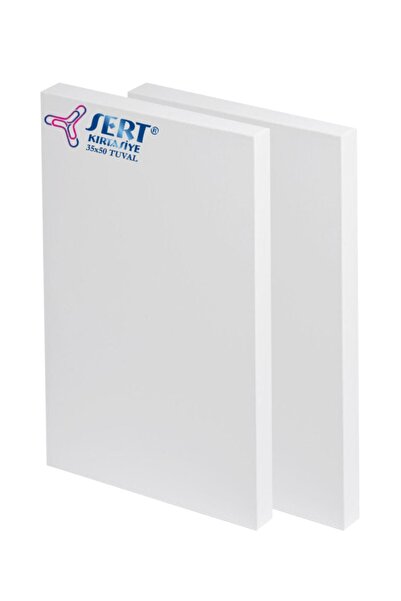 sert kırtasiye büro malzemeleri Tuval 35cm X 50cm Arkadan Zımbalı Tuval 2li P...