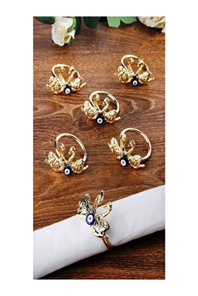 HERA Θήκη χαρτοπετσέτας 6 τεμαχίων Swan Ασημί