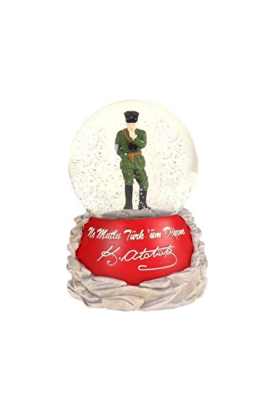 Bun Design Ulu Önder Atatürk Kar Küresi Müzik Kutusu