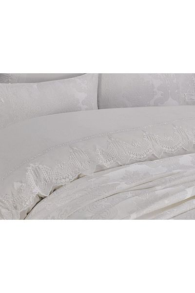Çeyiz Bahçesi Beylerbeyi French Laced Cream 7 Piece Bridal Set