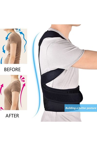 Ankaflex Waist Back Shoulder Pain Hunchback Prevention Relief Support Apparatus Upright Posture Corset That Enables Standing Upright