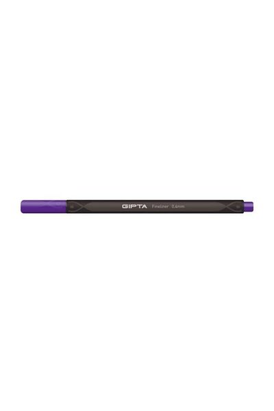 Gıpta Fineliner Pen 0.4 Mm - Cardboard Box - Triangle - Purple