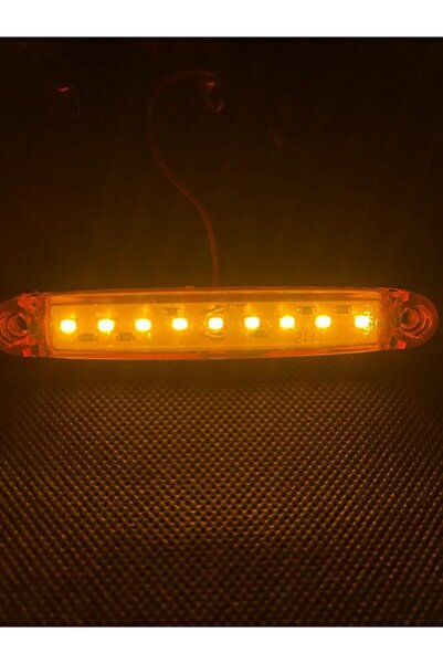 ARSLANOTOYEDEK Parmak Led Lamba 12- Volt Uyumlu Su Geçirmez Turuncu 5'li Pake...