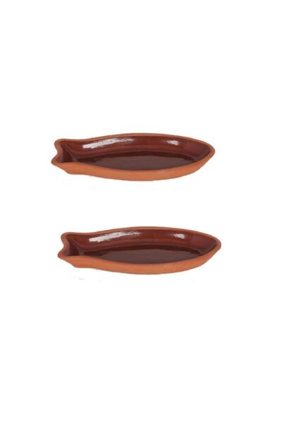 Globy Balık Toprak Güveç Içi Sırlı 2'li 30 Cm