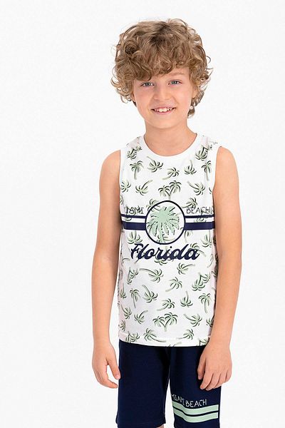 ROLY POLY Florida Cream Colored Young Men's Bermuda Set - Rolypoly