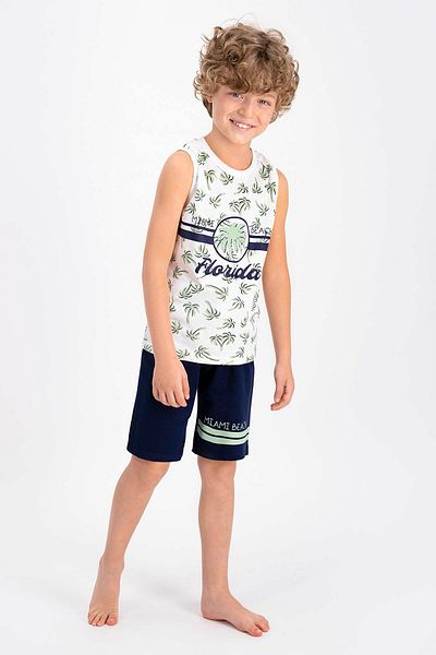 ROLY POLY Florida Cream Colored Young Men's Bermuda Set - Rolypoly