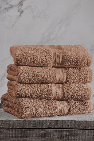 Tertio Rainbow 100% Cotton Extra Soft 4-Piece Hand/Face Towel Set (4*50x80)