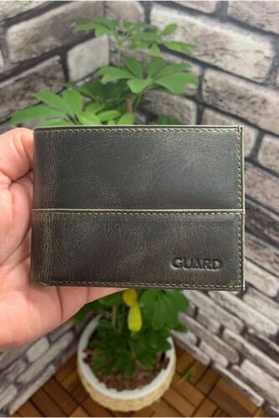 GUARD Antique Green Slim Classic Leather Men's Wallet