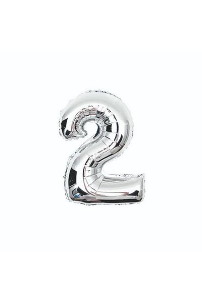 he2 ballons بالون رقائق الفضة 2 سنة رقم 102 سم