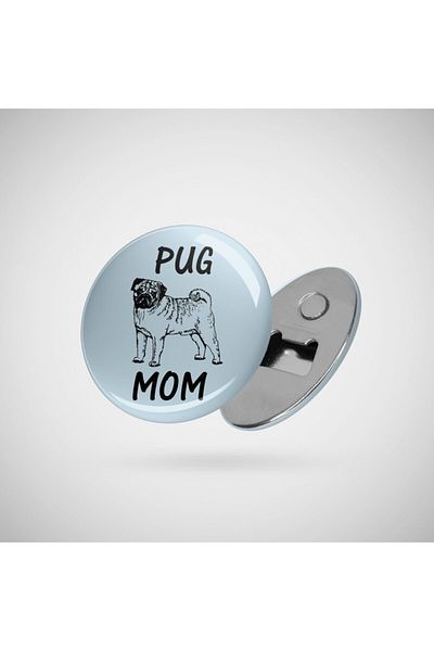 Fizello Pug Mom, Dog Momma's Shirt Opener